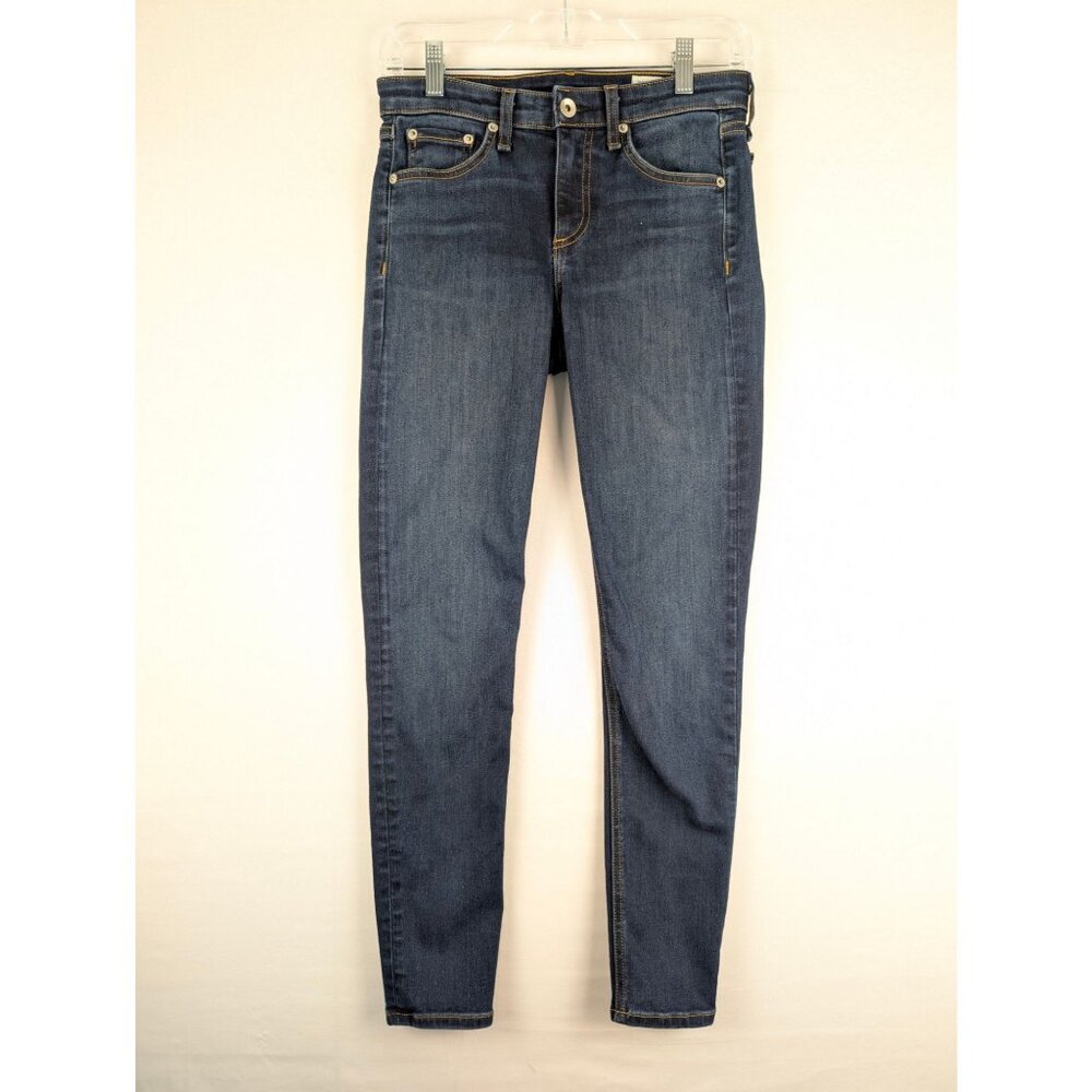 Rag‎ & Bone Jeans Womens 25 Blue Cate Skinny Dark Wash Mid-Rise Denim